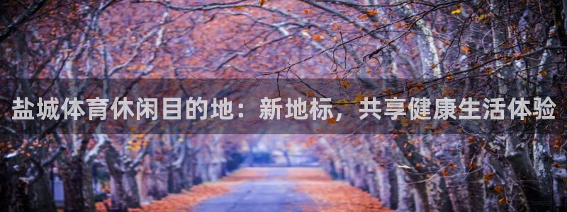 意昂4新能源：盐城体育休闲目的地：新地标，共享健康生